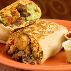 Picante Taco Restaurant signature dishes Shrimp TacosChicken BurritosChimichangas